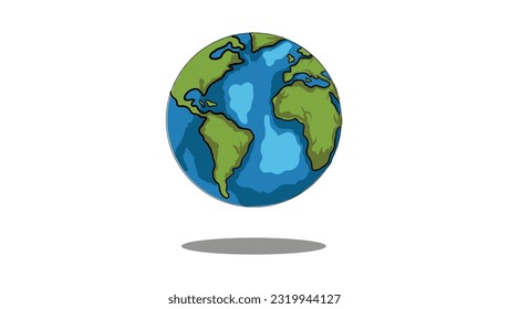 abstrakte Vorlage für das Earth-Logo
