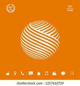 Earth logo design. Graphic elements for your design
