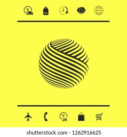 Earth logo design. Graphic elements for your design