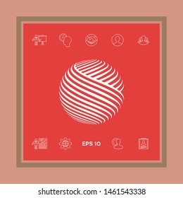 Earth logo design. Graphic elements for your design