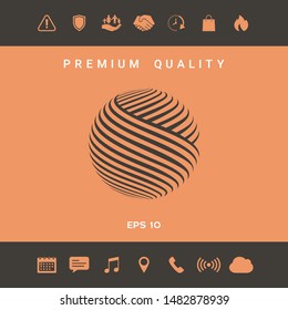 Earth logo design. Graphic elements for your design