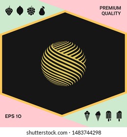 Earth logo design. Graphic elements for your design