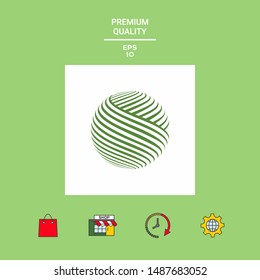Earth logo design. Graphic elements for your design
