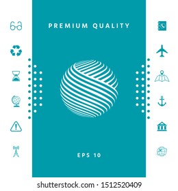 Earth logo design. Graphic elements for your design