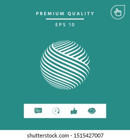 Earth logo design. Graphic elements for your design