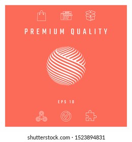 Earth logo design. Graphic elements for your design