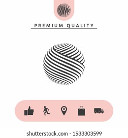 Earth logo design. Graphic elements for your design