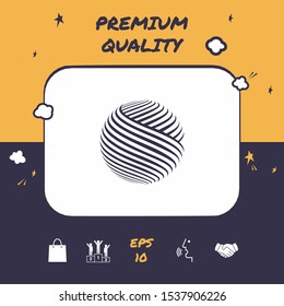 Earth logo design. Graphic elements for your design