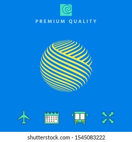 Earth logo design. Graphic elements for your design