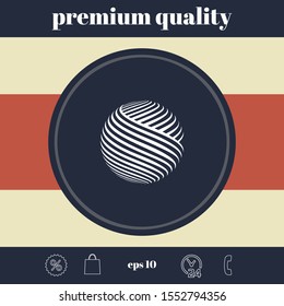 Earth logo design. Graphic elements for your design