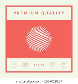 Earth logo design. Graphic elements for your design