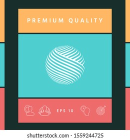 Earth logo design. Graphic elements for your design