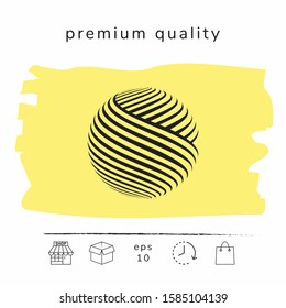 Earth logo design. Graphic elements for your design