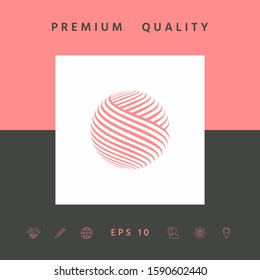Earth logo design. Graphic elements for your design