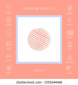 Earth logo design. Graphic elements for your design