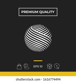 Earth logo design. Graphic elements for your design