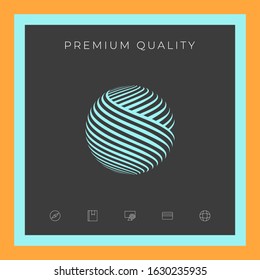 Earth logo design. Graphic elements for your design
