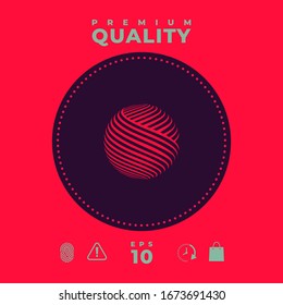 Earth logo design. Graphic elements for your design