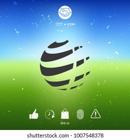 Earth logo design symbol