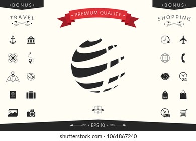 Earth logo design symbol