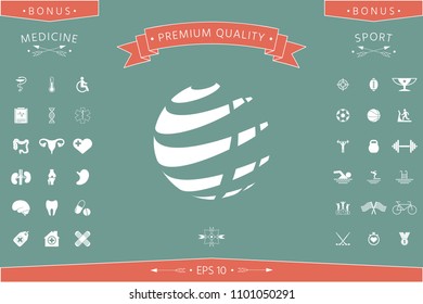 Earth logo design symbol