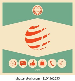 Earth logo design symbol