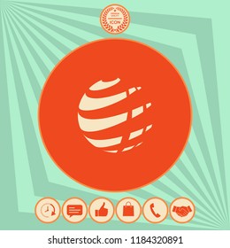 Earth logo design symbol
