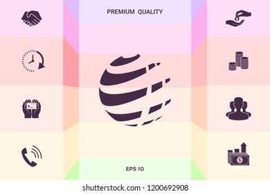 Earth logo design symbol