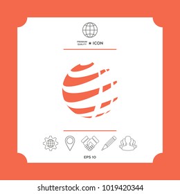 Earth logo design symbol. Element for your design