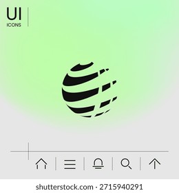 Earth logo design symbol. Element for your design
