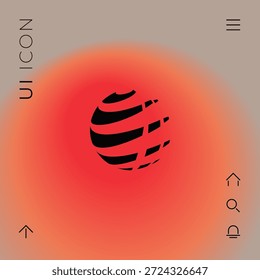 Símbolo de design do logotipo da Terra. Elemento para seu design