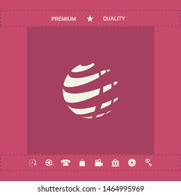 Earth logo design symbol. Graphic elements for your design
