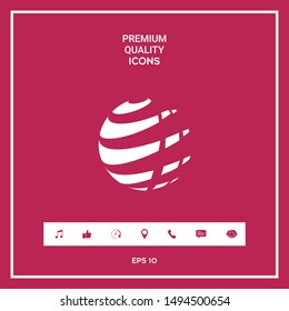 Earth logo design symbol. Graphic elements for your design
