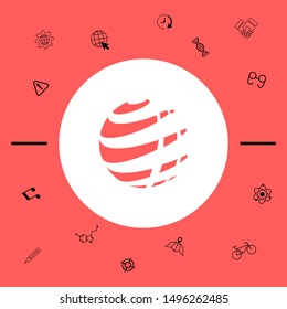 Earth logo design symbol. Graphic elements for your design