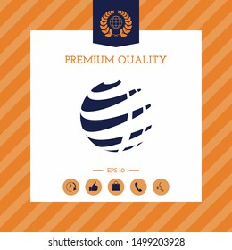 Earth logo design symbol. Graphic elements for your design