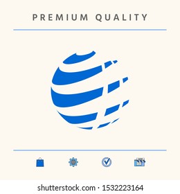 Earth logo design symbol. Graphic elements for your design