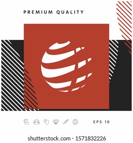 Earth logo design symbol. Graphic elements for your design