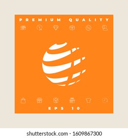 Earth logo design symbol. Graphic elements for your design
