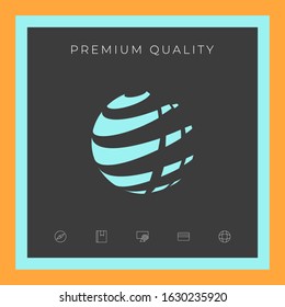 Earth logo design symbol. Graphic elements for your design