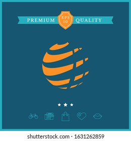 Earth logo design symbol. Graphic elements for your design