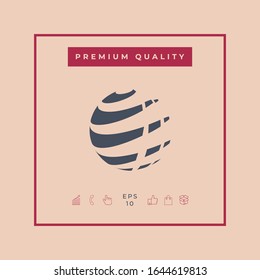 Earth logo design symbol. Graphic elements for your design
