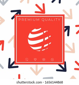 Earth logo design symbol. Graphic elements for your design