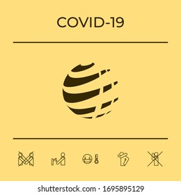 Earth logo design symbol. Graphic elements for your design
