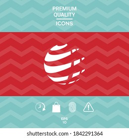 Earth logo design symbol. Graphic elements for your design