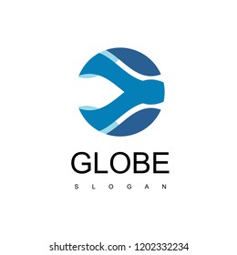 Earth Logo Design Template,