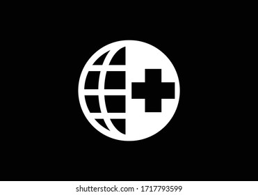 Earth logo design template. Globe icon sign symbol