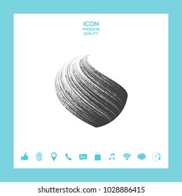Earth logo design with texture