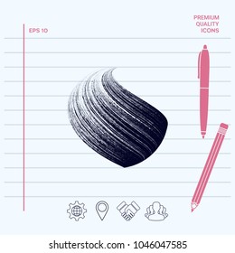Earth logo design with texture