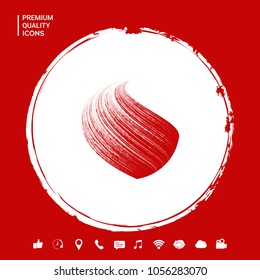 Earth logo design with texture