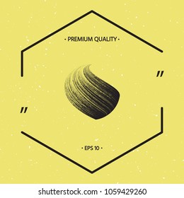Earth logo design with texture